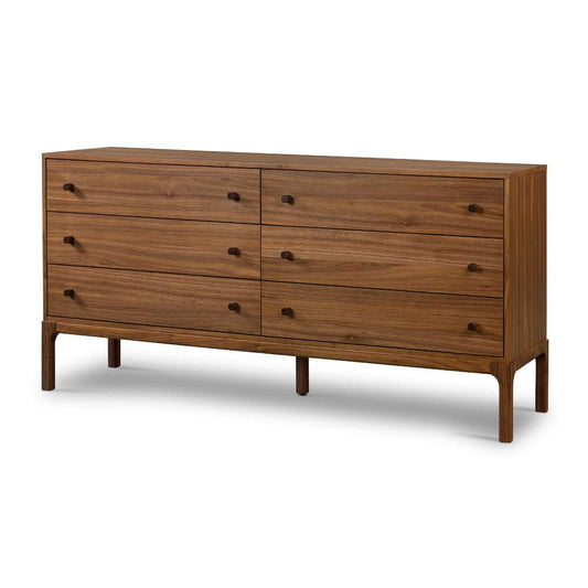 Four Hands - Wallis - Arturo 6 Drawer Dresser-Natural Walnut - 234477-001 veiw 1