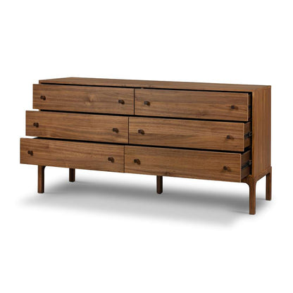 Four Hands - Wallis - Arturo 6 Drawer Dresser-Natural Walnut - 234477-001 veiw 7
