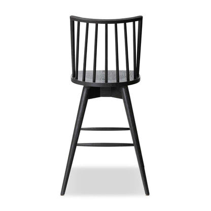 Four Hands - Wallis - Lewis Swivel Stool - Black Oak - Bar - 238328-001 veiw 2