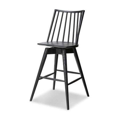 Four Hands - Wallis - Lewis Swivel Stool - Black Oak - Bar - 238328-001 veiw 13