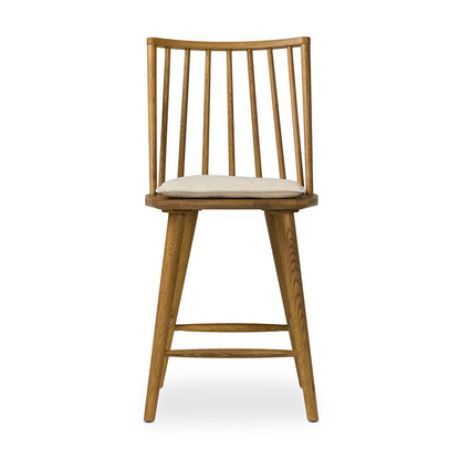 Four Hands - Wallis - Lewis Windsor Bar + Counter Stool - Antwerp Natural - 228387-022_CLOSEOUT view 2