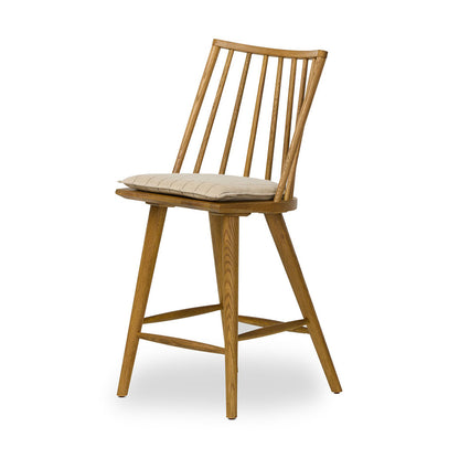 Four Hands - Wallis - Lewis Windsor Bar + Counter Stool - Lavon Flint - 228387-024_CLOSEOUT view 1