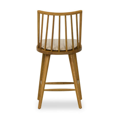 Four Hands - Wallis - Lewis Windsor Bar + Counter Stool - Lavon Flint - 228387-024_CLOSEOUT view 4
