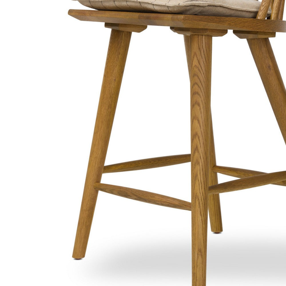 Four Hands - Wallis - Lewis Windsor Bar + Counter Stool - Lavon Flint - 228387-024_CLOSEOUT view 5