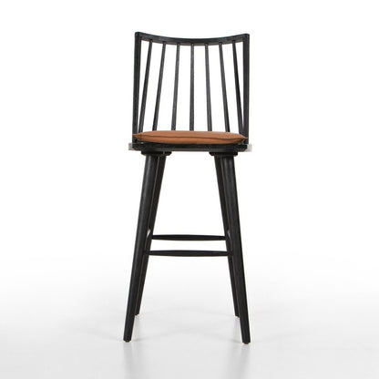 Four Hands - Wallis - Lewis Windsor Bar Stool - Whiskey Saddle - 228387-009 veiw 2