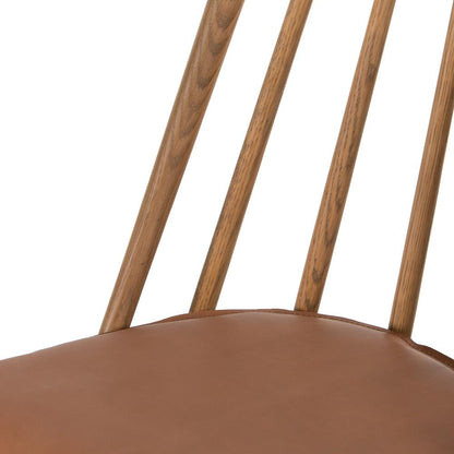 Four Hands - Wallis - Lewis Windsor Counter Stool - Whiskey Saddle - 228387-012 veiw 4