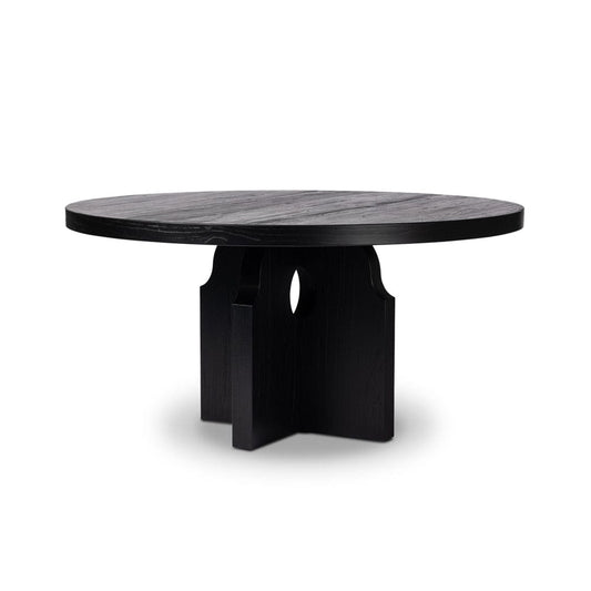 Four Hands - Wells - Allandale Round Dining Table - Reclaimed Black Elm - 235824-002 veiw 1
