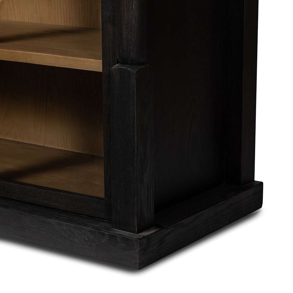 Four Hands - Wells - Concord Cabinet - Charcoal Oak Veneer - 239883-001 veiw 5