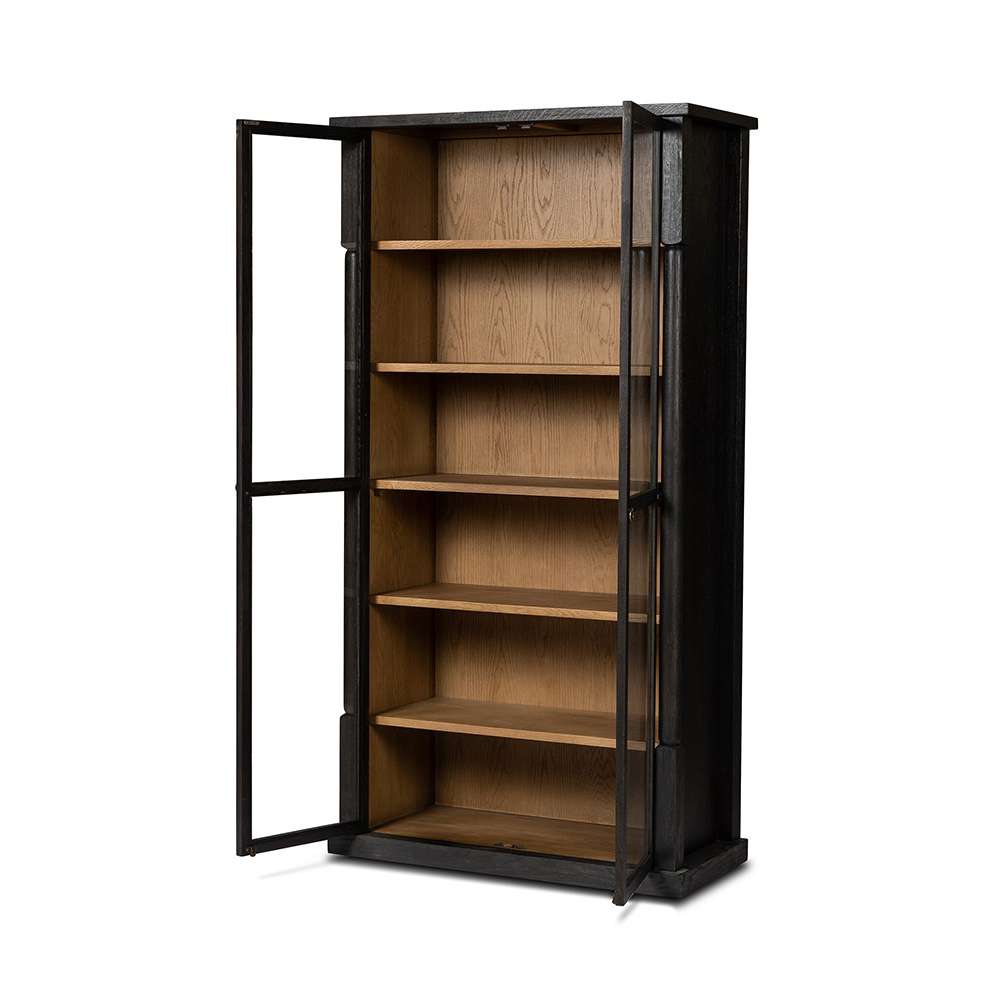 Four Hands - Wells - Concord Cabinet - Charcoal Oak Veneer - 239883-001 veiw 13