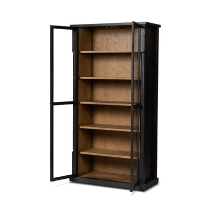 Four Hands - Wells - Concord Cabinet - Charcoal Oak Veneer - 239883-001 veiw 13