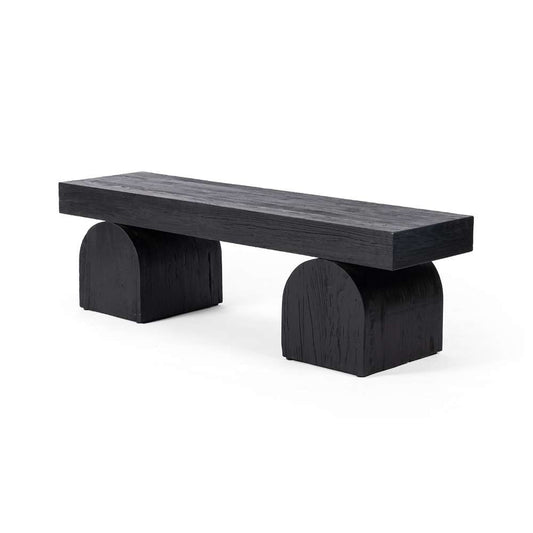 Four Hands - Wells - Keane Bench-Black Elm - 109345-003 veiw 1