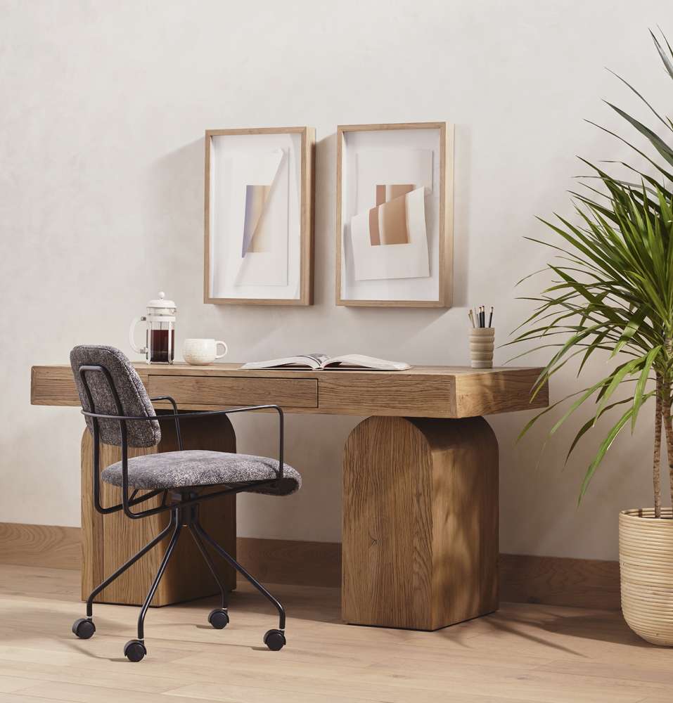 Four Hands - Wells - Keane Desk-Natural Elm - 225946-002 veiw 8