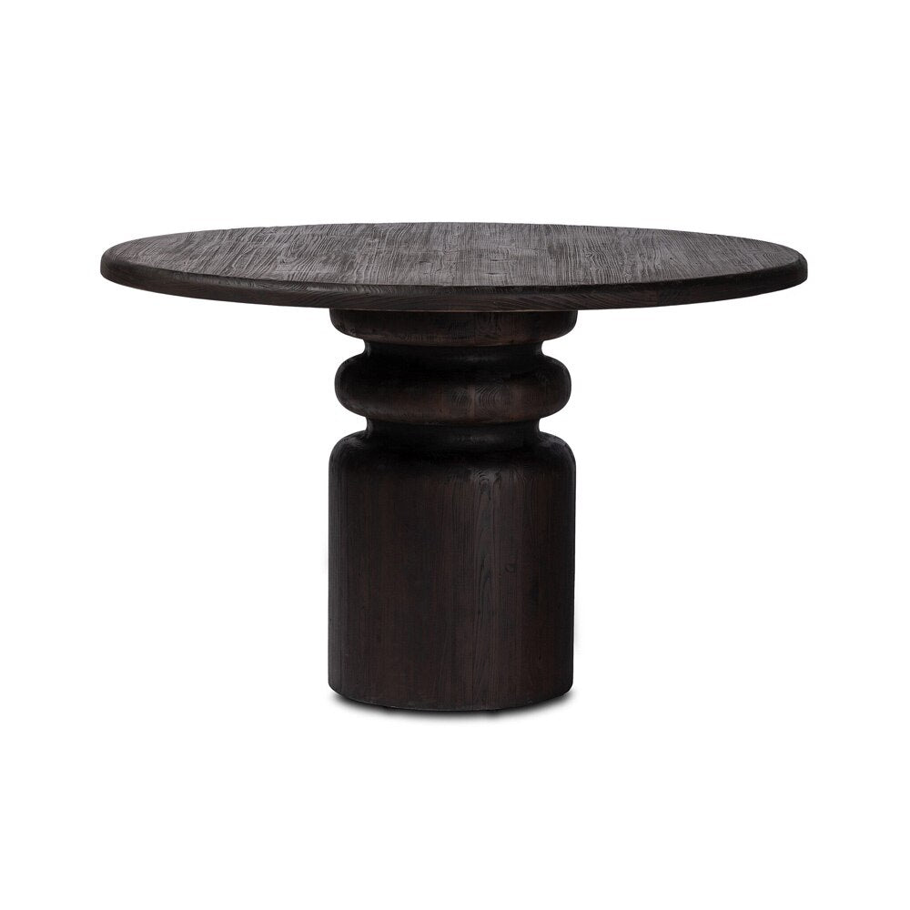 Four Hands - Wells - Kerrville Round Dining Table - Burnt Pine - 236115-001 veiw 2