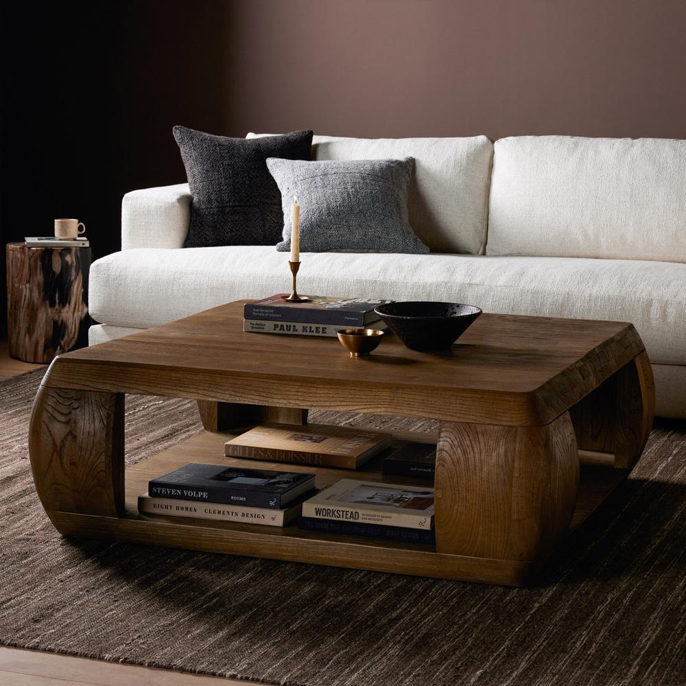 Four Hands - Wells - Tessa Coffee Table - Dark Drift Veneer - 235056-001 veiw 3