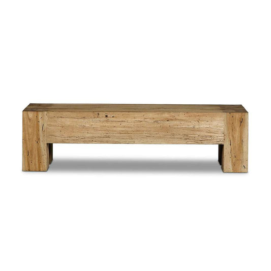 Four Hands - Wesson - Abaso Accent Bench - Rustic Wormwood Oak - 239396-001 veiw 1
