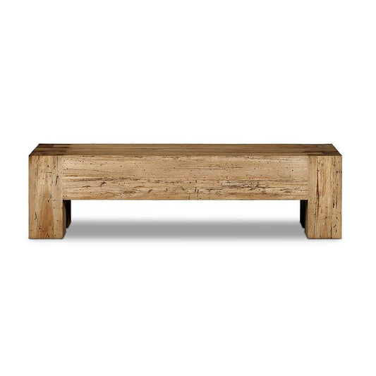 Four Hands - Wesson - Abaso Accent Bench - Rustic Wormwood Oak - 239396-001 veiw 2