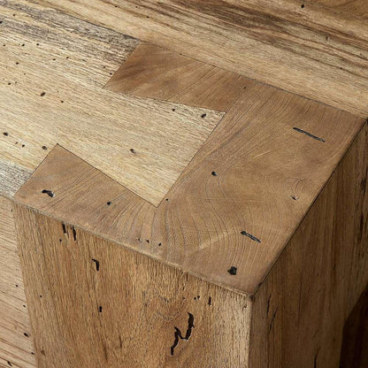 Four Hands - Wesson - Abaso Accent Bench - Rustic Wormwood Oak - 239396-001 veiw 4
