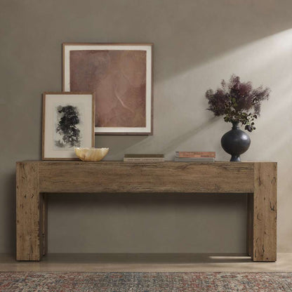 Four Hands - Wesson - Abaso Console Table - Rustic Wormwood Oak - 229656-002 veiw 10