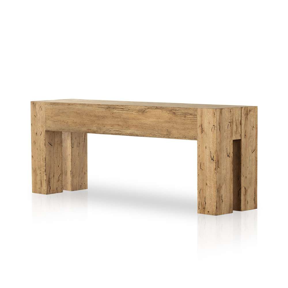 Four Hands - Wesson - Abaso Console Table - Rustic Wormwood Oak - 229656-002 veiw 11