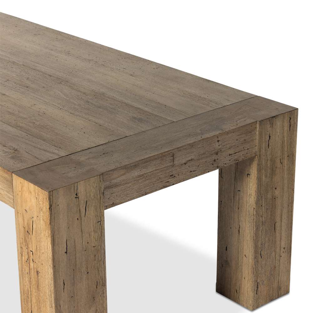 Four Hands - Wesson - Abaso Dining Table 108in-Rustic Wormwood - 233931-001 veiw 4