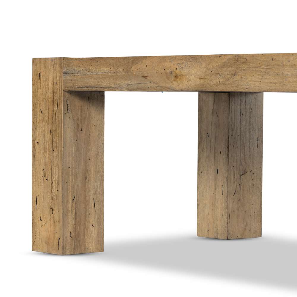 Four Hands - Wesson - Abaso Dining Table 108in-Rustic Wormwood - 233931-001 veiw 5