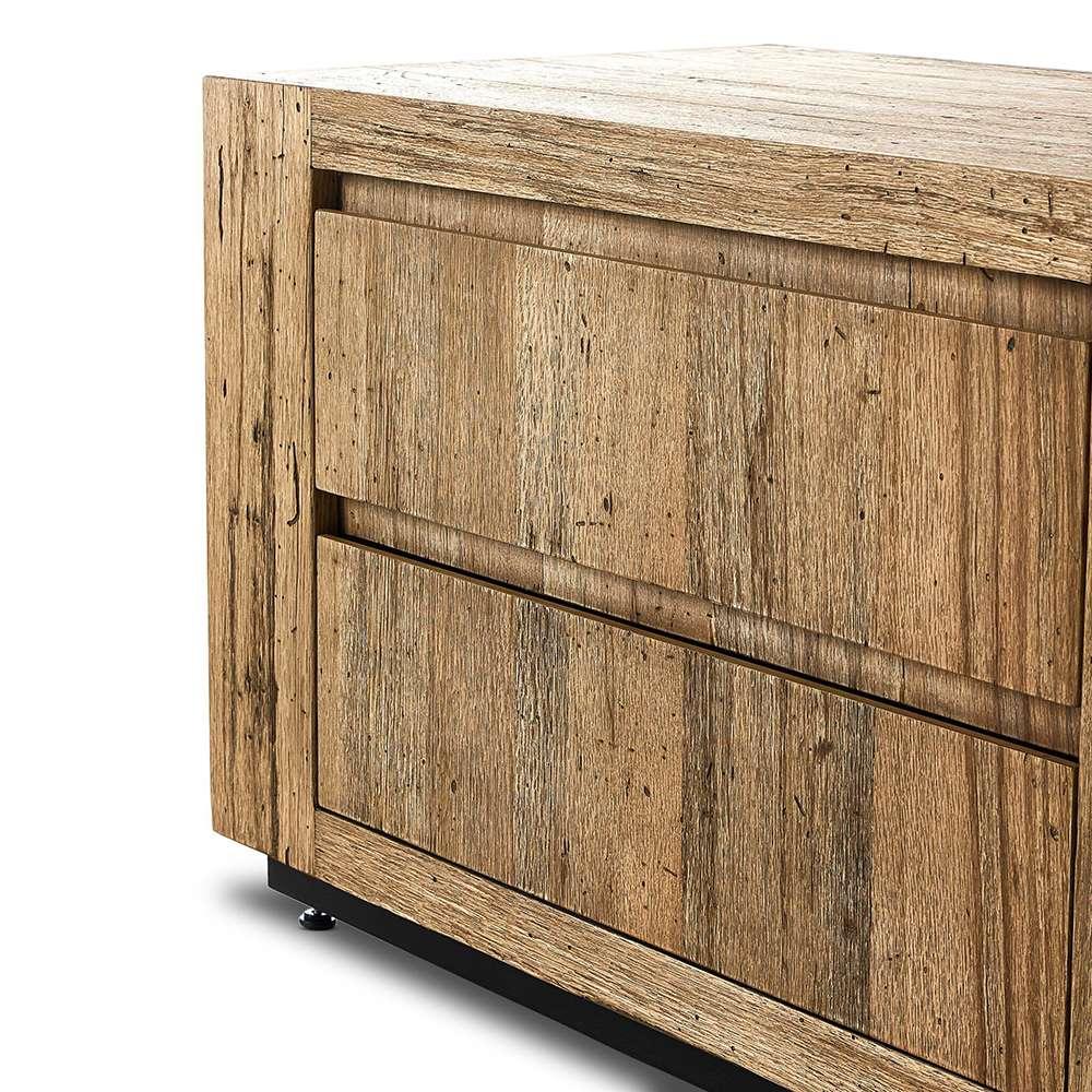 Four Hands - Wesson - Abaso Nightstand - Rustic Wormwood Oak - 239842-001 veiw 3