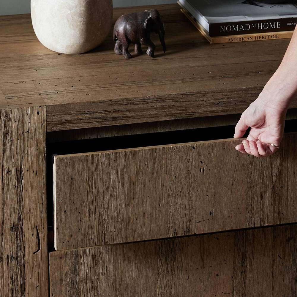 Four Hands - Wesson - Abaso Nightstand - Rustic Wormwood Oak - 239842-001 veiw 9