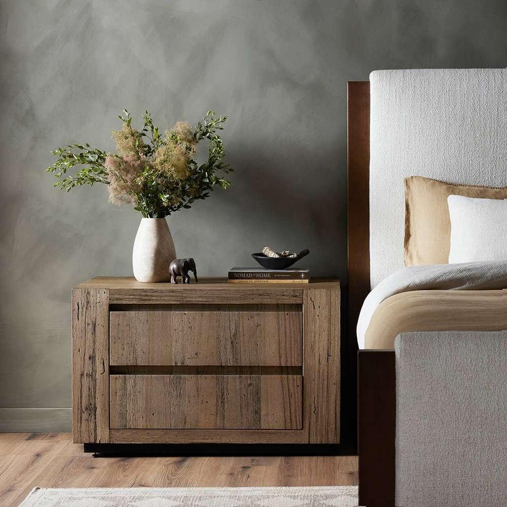 Four Hands - Wesson - Abaso Nightstand - Rustic Wormwood Oak - 239842-001 veiw 10