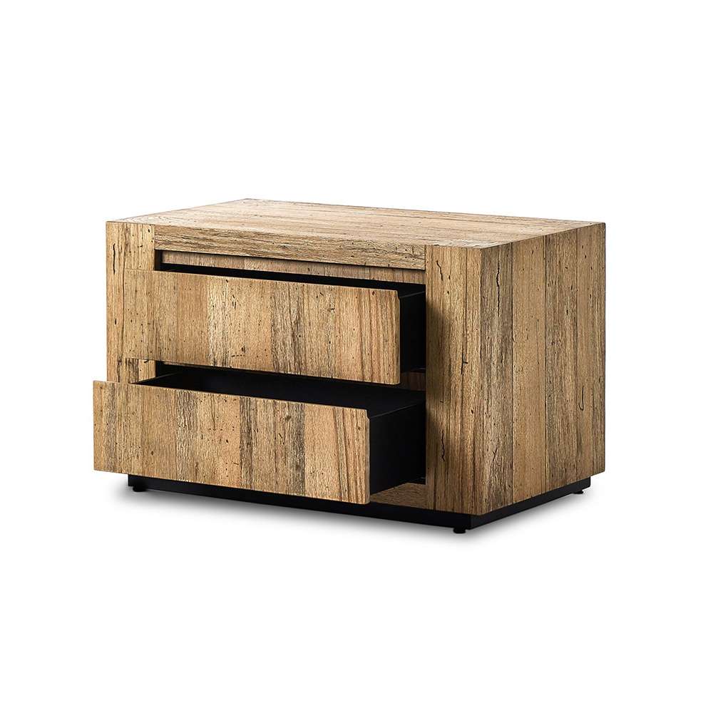 Four Hands - Wesson - Abaso Nightstand - Rustic Wormwood Oak - 239842-001 veiw 12