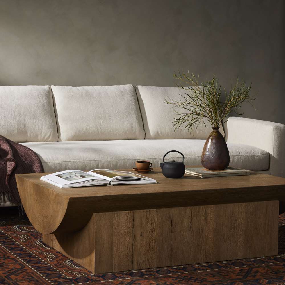 Four Hands - Wesson - Elbert Coffee Table-Rustic Oak Veneer - 237480-001 veiw 8