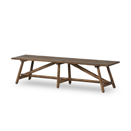 Four Hands - Wesson - Elio Accent Bench - Burnt Bleached Oak - 243471-001_CLOSEOUT view 1