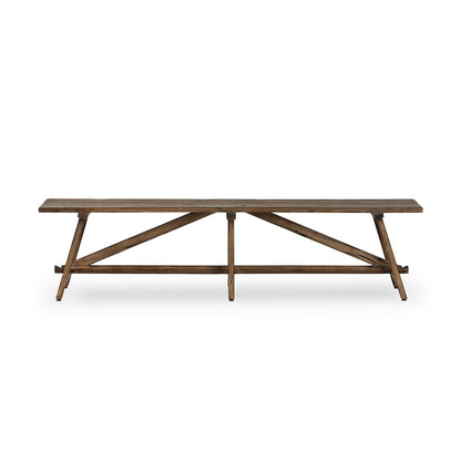Four Hands - Wesson - Elio Accent Bench - Burnt Bleached Oak - 243471-001_CLOSEOUT view 2