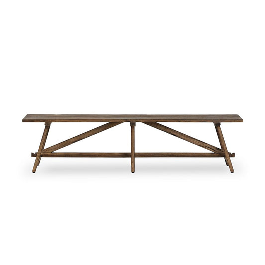 Four Hands - Wesson - Elio Accent Bench - Burnt Bleached Oak - 243471-001_CLOSEOUT view 2