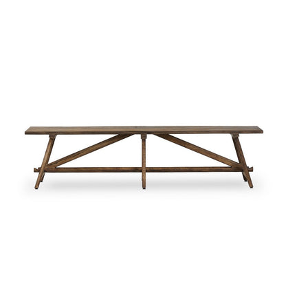 Four Hands - Wesson - Elio Accent Bench - Burnt Bleached Oak - 243471-001_CLOSEOUT view 4