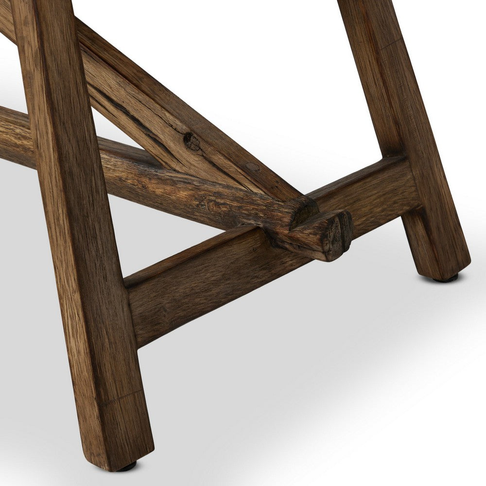 Four Hands - Wesson - Elio Accent Bench - Burnt Bleached Oak - 243471-001_CLOSEOUT view 7