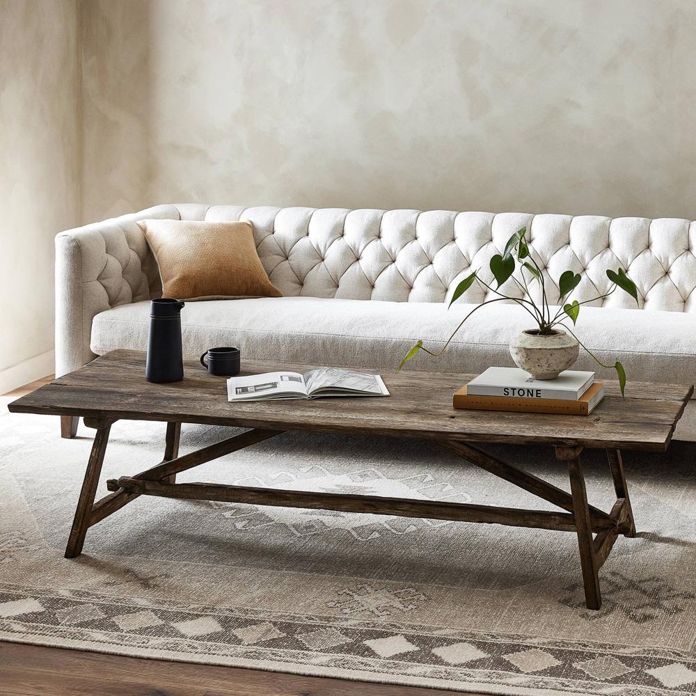 Four Hands - Wesson - Elio Coffee Table - Burnt Bleached Oak - 242948-001 veiw 9