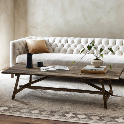 Four Hands - Wesson - Elio Coffee Table - Burnt Bleached Oak - 242948-001 veiw 9