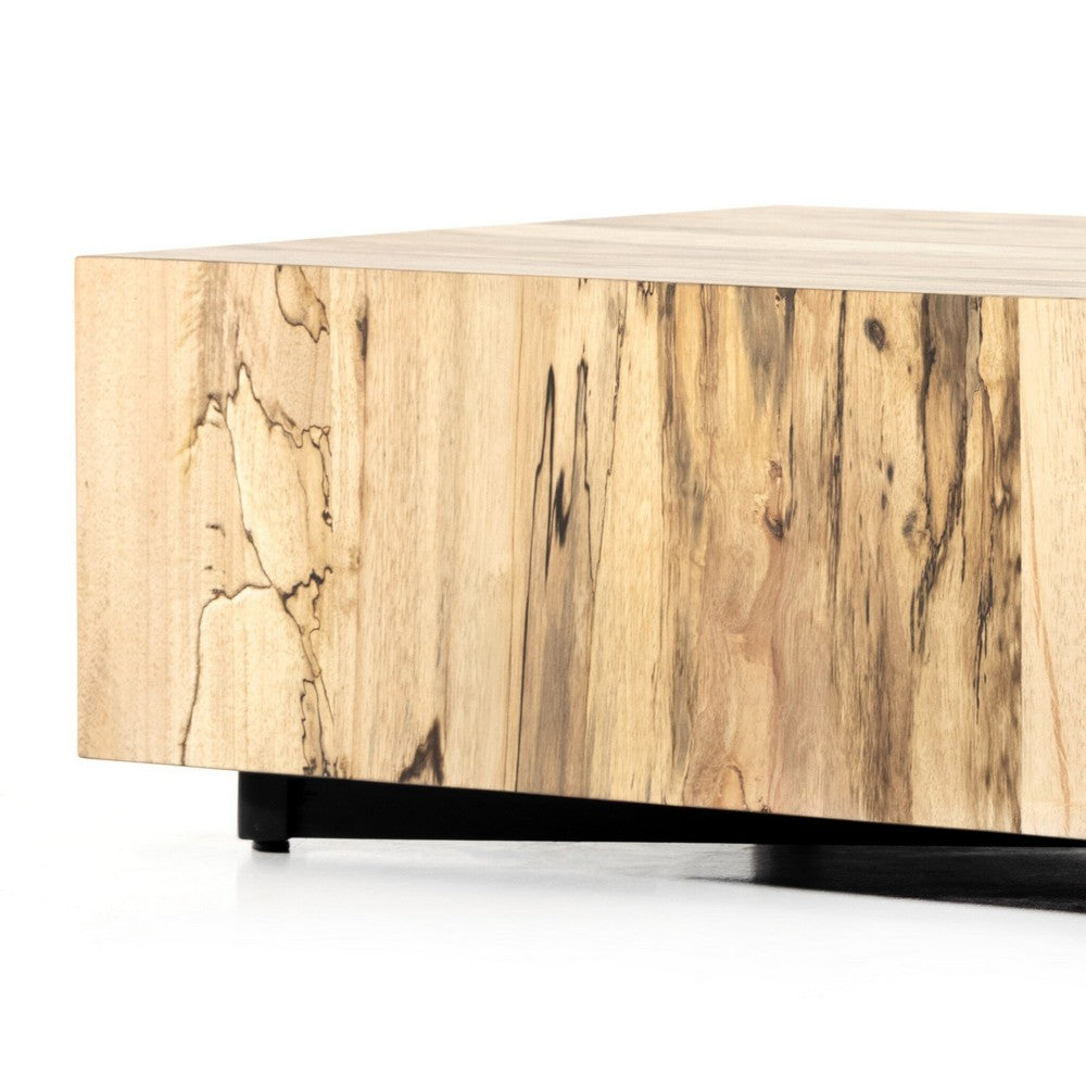 Four Hands - Wesson - Hudson Rectangle Coffee Table - Spalted Primavera - 227798-004_CLOSEOUT view 6