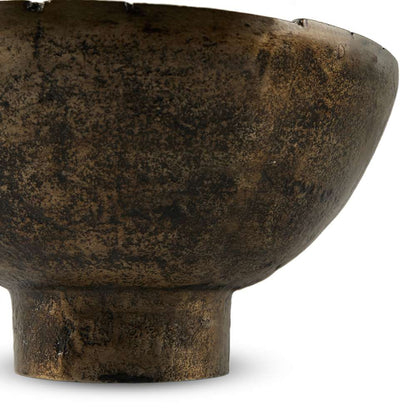 Four Hands - Wesson - Jagen Outdoor Pedestal Bowl-Rustic Cast - 236916-001 veiw 5