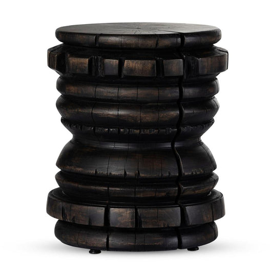 Four Hands - Wesson - Judah End Table - Rubbed Black - 234621-001 veiw 2