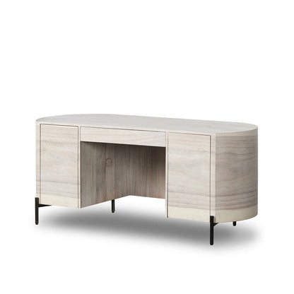 Four Hands - Wesson - Lunas Executive Desk - Bleached Guanacaste - 224198-003 veiw 1