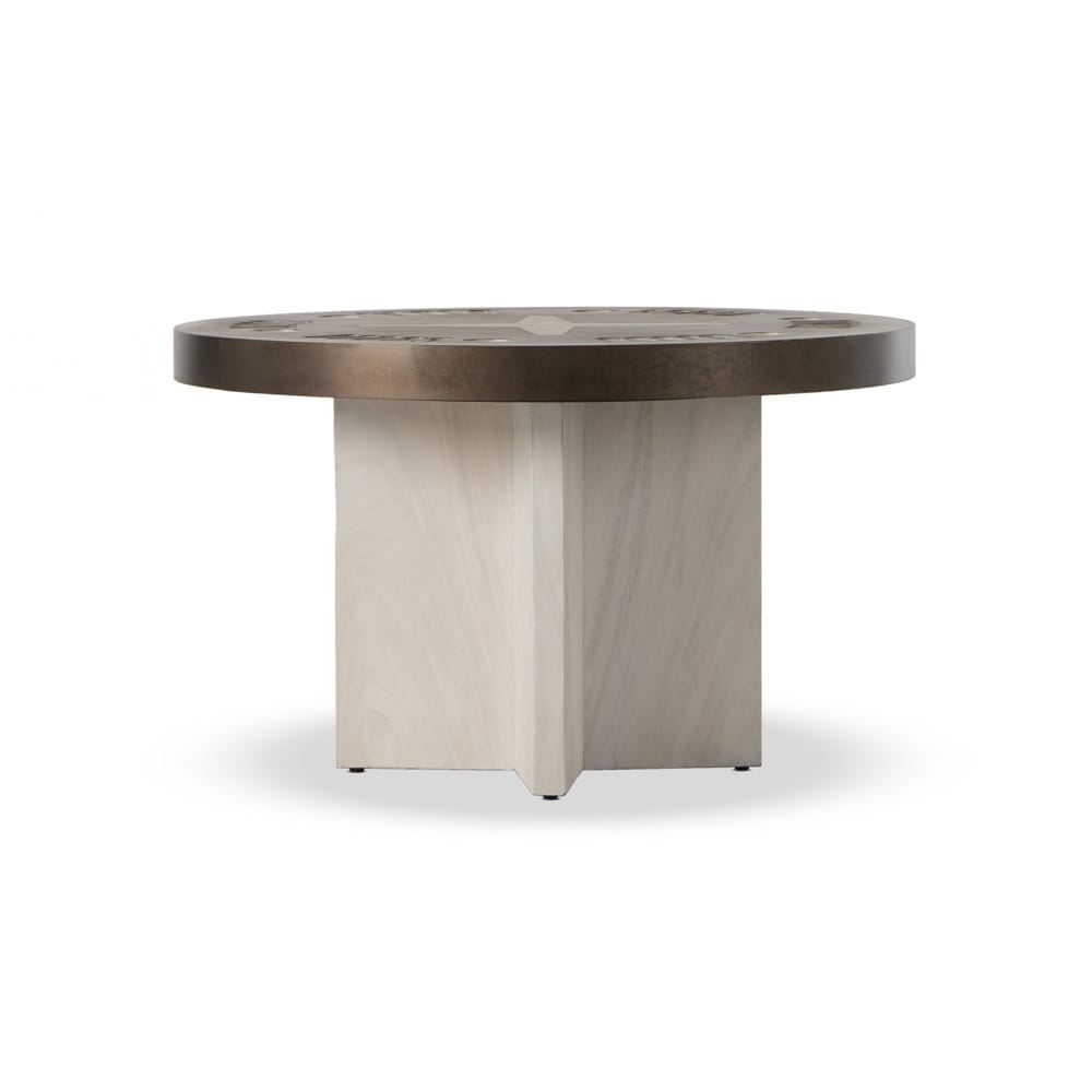 Four Hands - Wesson - Poker Table - Aged Metal - 234229-002 veiw 2