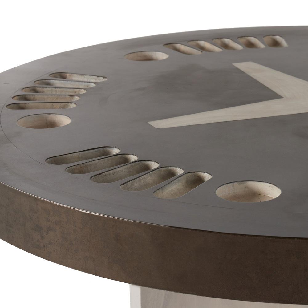 Four Hands - Wesson - Poker Table - Aged Metal - 234229-002 veiw 8