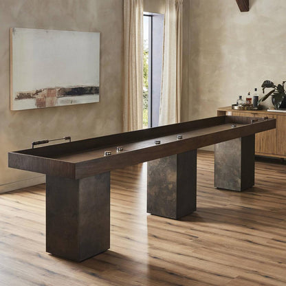 Four Hands - Wesson - Shuffleboard Table - Natural Brown Guanacaste - 235088-001 veiw 11