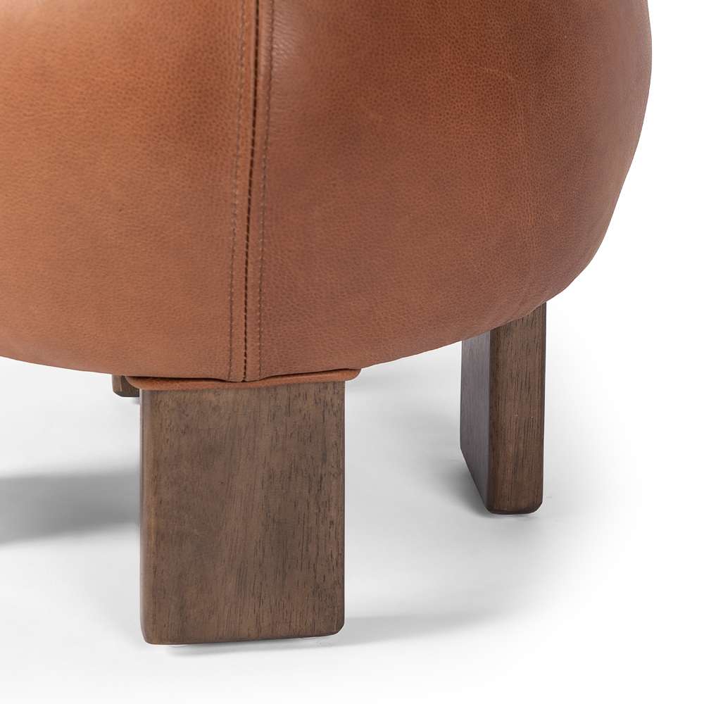 Four Hands - Westgate - Alma Ottoman-Brickhouse Cognac - 238417-001 veiw 3