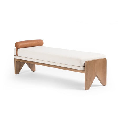Four Hands - Westgate - Conlen Accent Bench - Gibson White - 233678-001 veiw 1