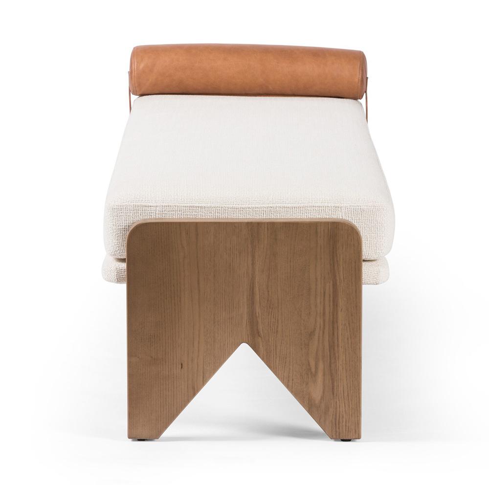 Four Hands - Westgate - Conlen Accent Bench - Gibson White - 233678-001 veiw 2