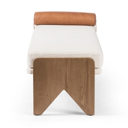 Four Hands - Westgate - Conlen Accent Bench - Gibson White - 233678-001 veiw 2
