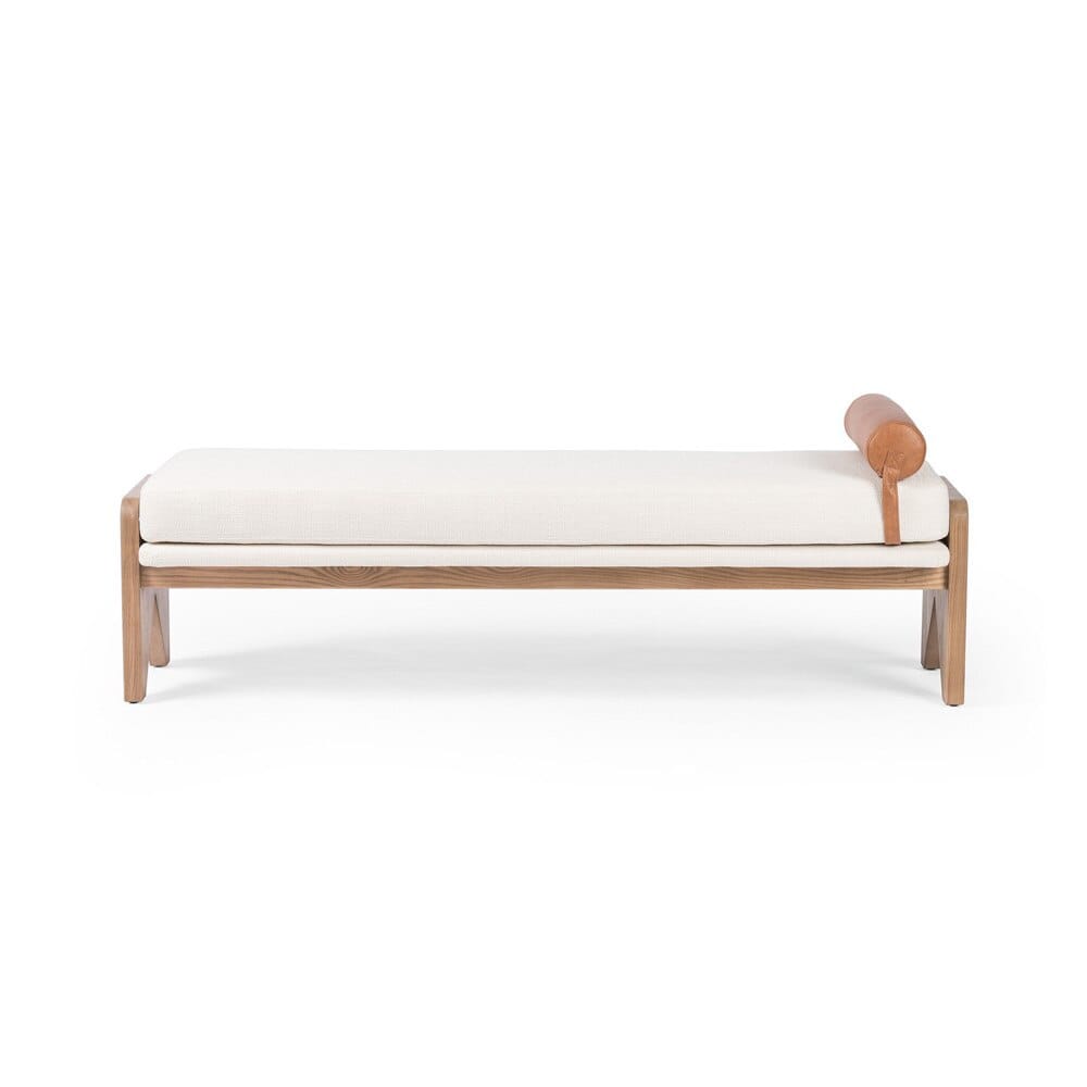 Four Hands - Westgate - Conlen Accent Bench - Gibson White - 233678-001 veiw 3