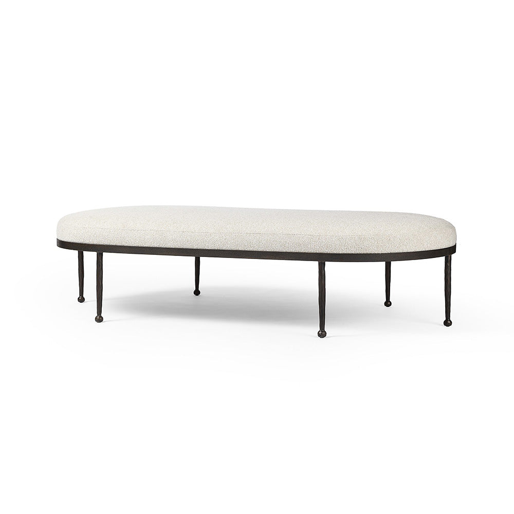 Four Hands - Westgate - Corinne Cocktail Ottoman - Crete Pebble - 245213-002_CLOSEOUT view 1